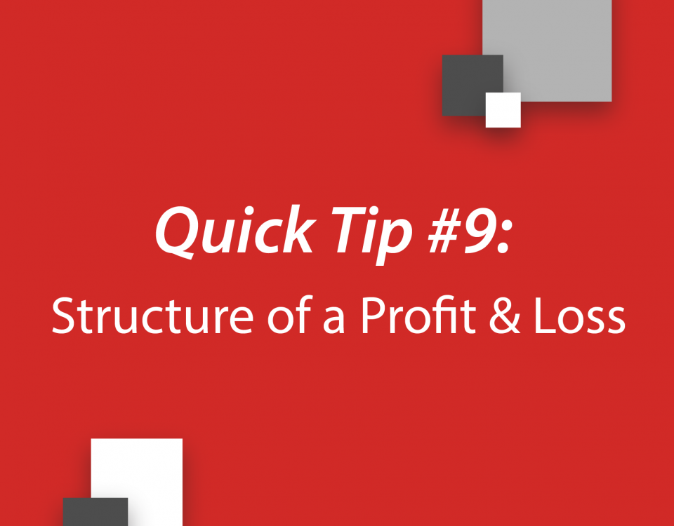 Quick Tip #9: Structuring Income Statements